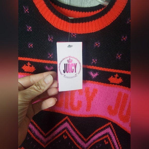 Juicy Couture Sweater | NWT Juicy Juicy Couture Pull Over Fuzzy Sweater Size XS - Picture 2 of 6